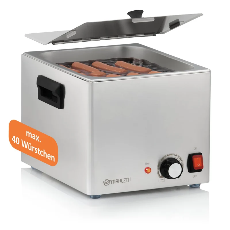 Mahlzeit Bockwurstwärmer elektrisch Edelstahl Gastro Gerät
