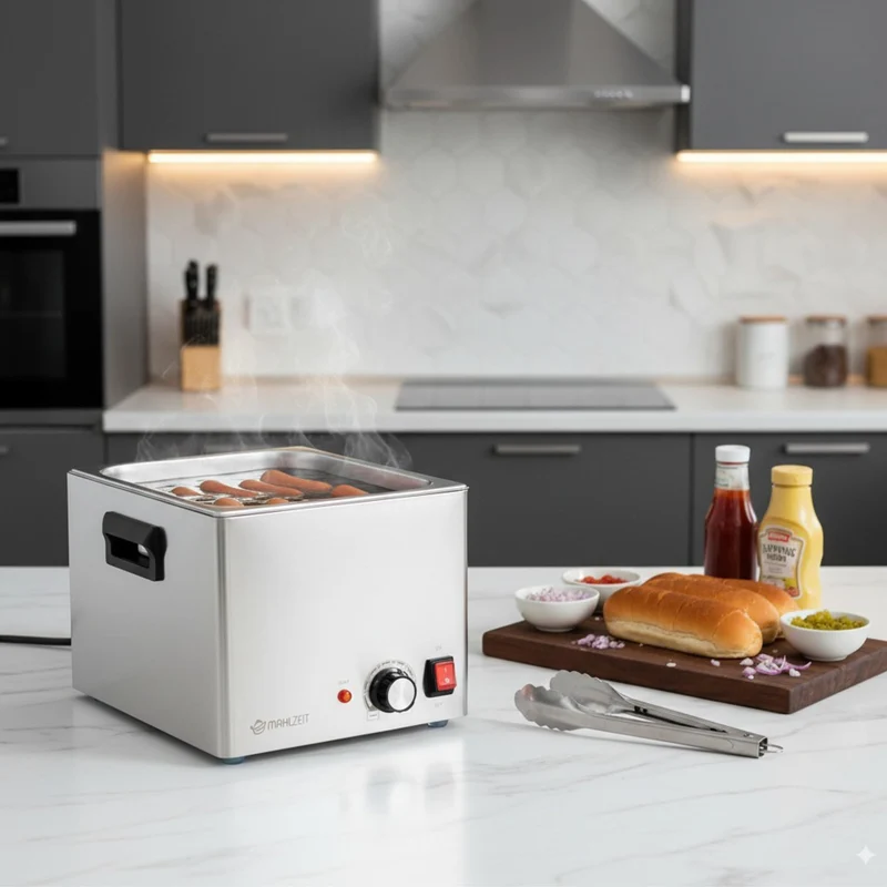 Mahlzeit Bockwurstwärmer elektrisch Edelstahl Gastro Gerät
