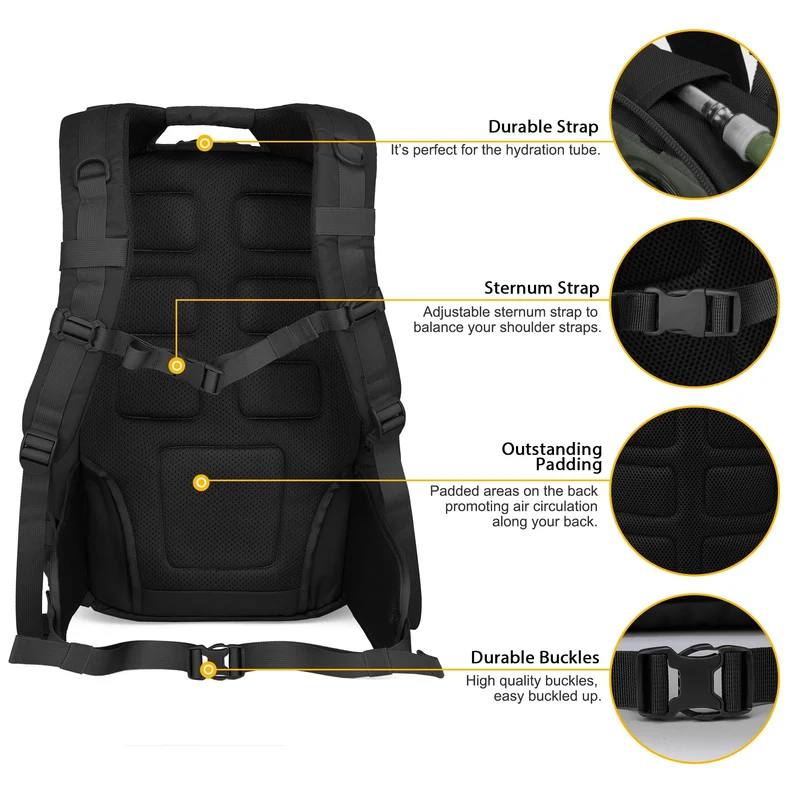 Mardingtop Taktischer Militär Rucksack Wanderrucksack - 40L