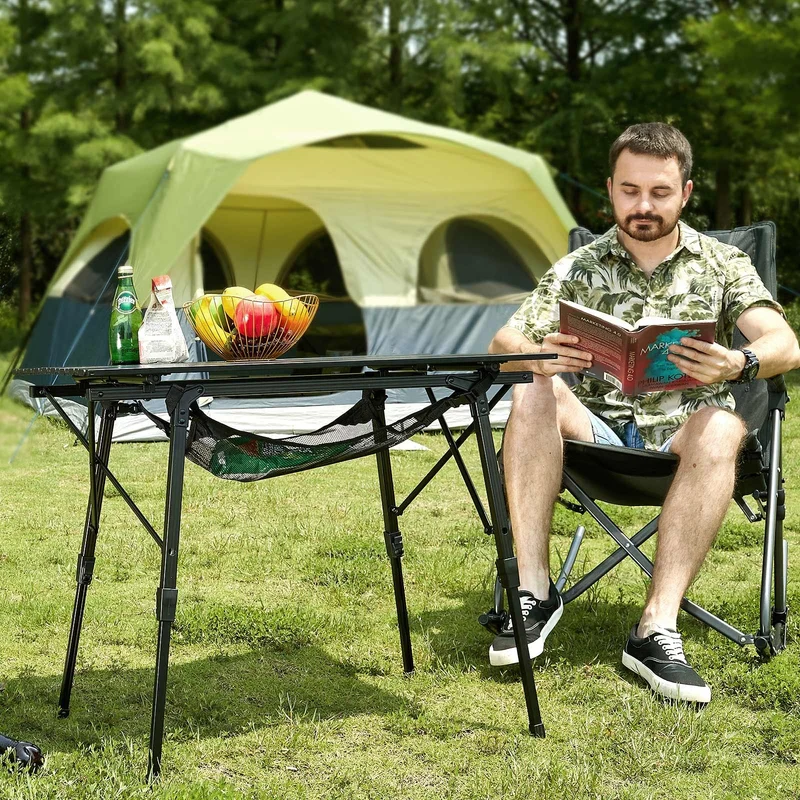 Portal Campingtisch faltbar höhenverstellbar - 90x53cm