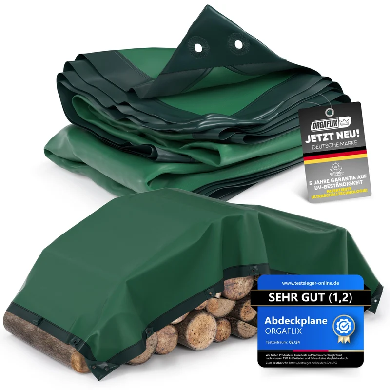 ORGAFLIX Premium Abdeckplane 4x8m – Wasserdicht UV-beständig