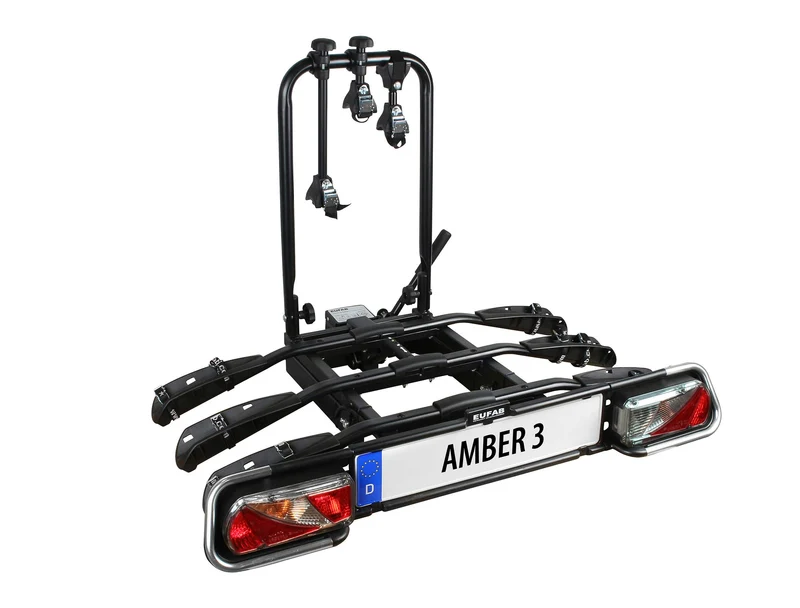 EUFAB AMBER 3 Fahrradträger - E-Bike Anhängerkupplung Schwarz