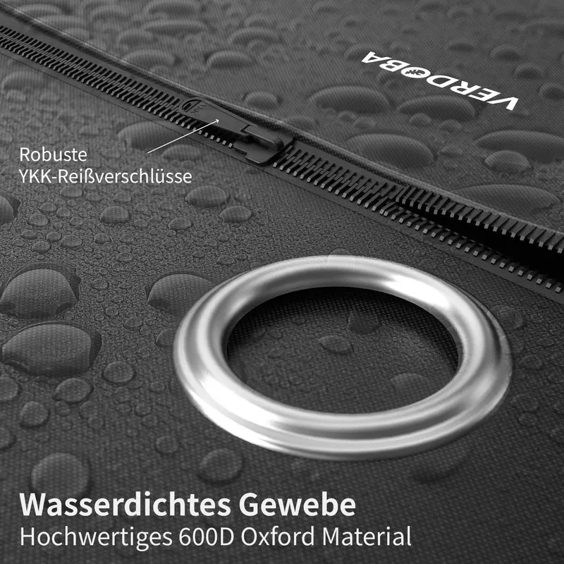 VERDOBA Strandkorb Schutzhülle Premium Winterfest – 100x135x160 cm