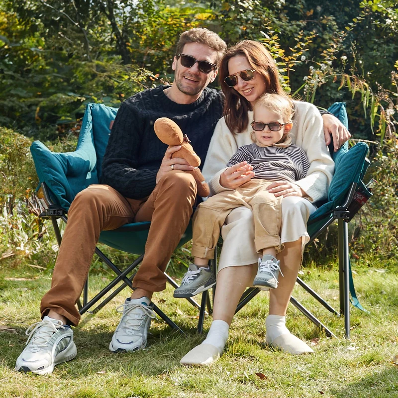 EVER ADVANCED Campingsofa Faltbar 2-Sitzer XXL - Grün
