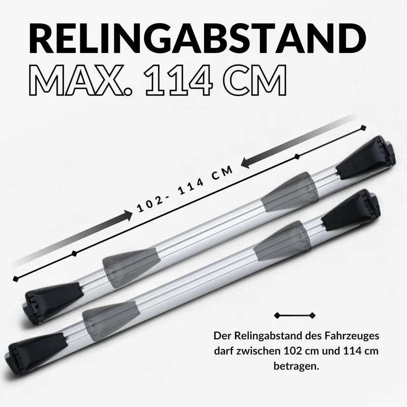 Owen Dachträger 3.0 Pro für bündige Reling - Silber 120cm