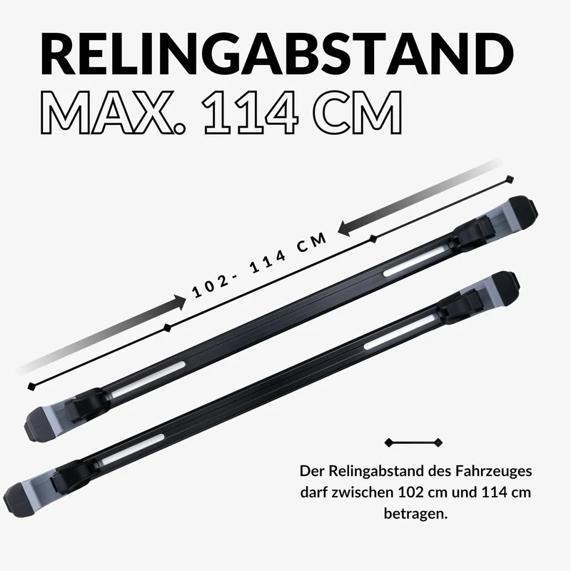Owen 5.0 Relingträger Aluminium - Universal 120cm Schwarz