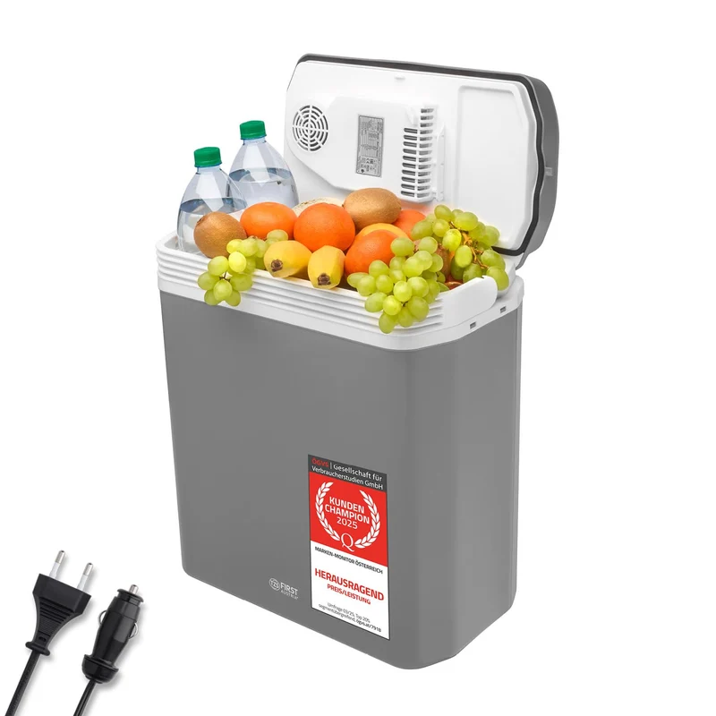 TZS First Austria Thermoelektrische Kühlbox 24L 12V/230V - Grau