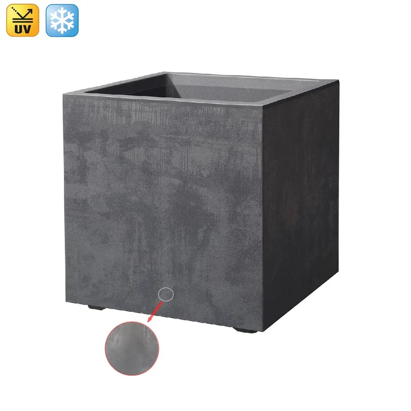 Kreher Millennium XL Pflanzkasten - 80L Anthrazit Kunststoff