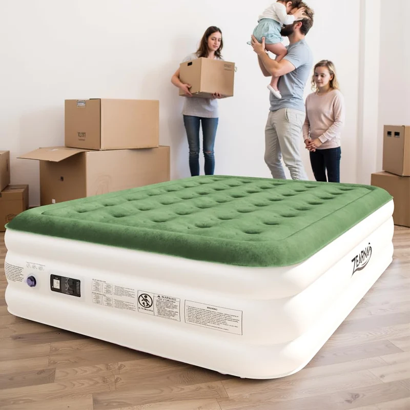 Zearna Luftmatratze 2 Personen – Selbstaufblasend, 203x152x40 cm