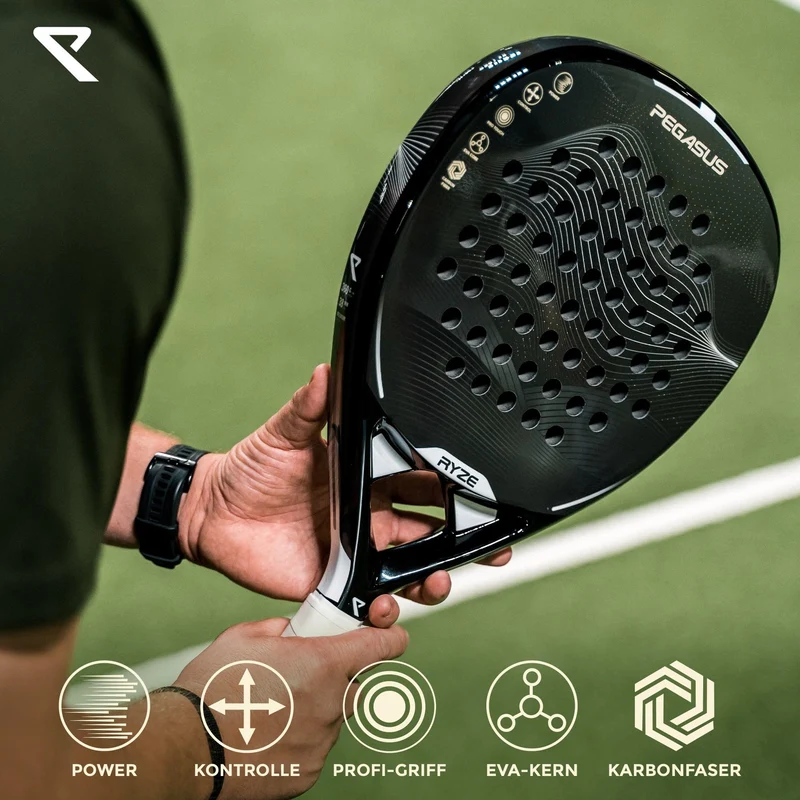 RYZE Pegasus Padel Schläger – 100% Carbon für Power & Kontrolle