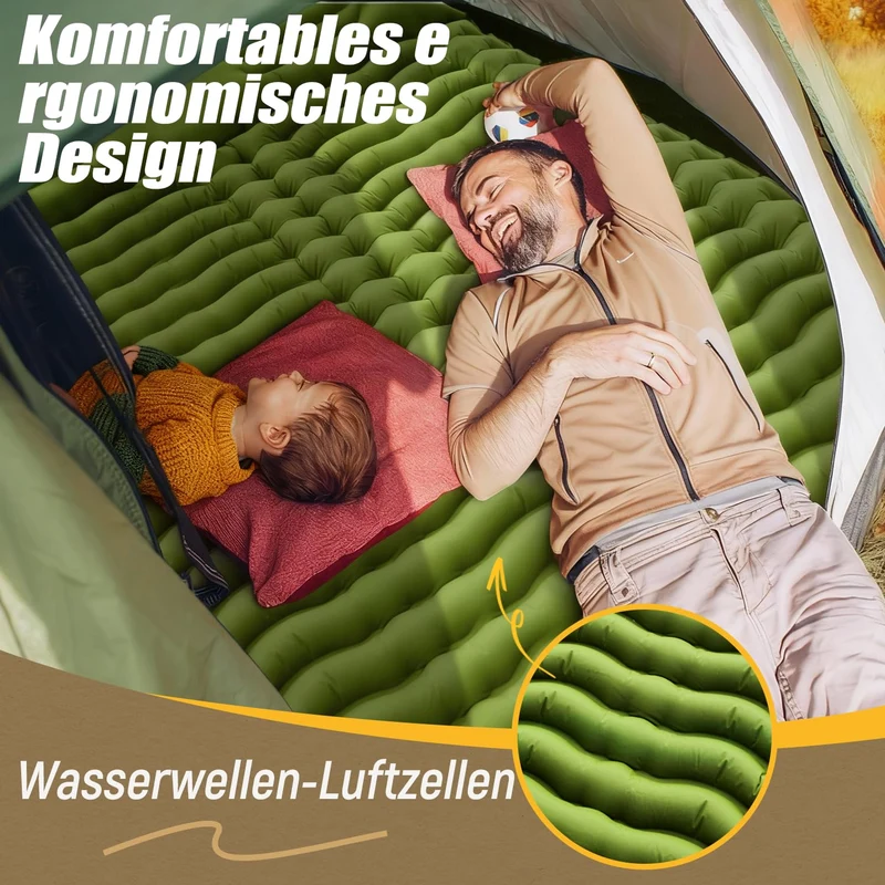 Yuzonc Isomatte Doppel Selbstaufblasend Verdickt