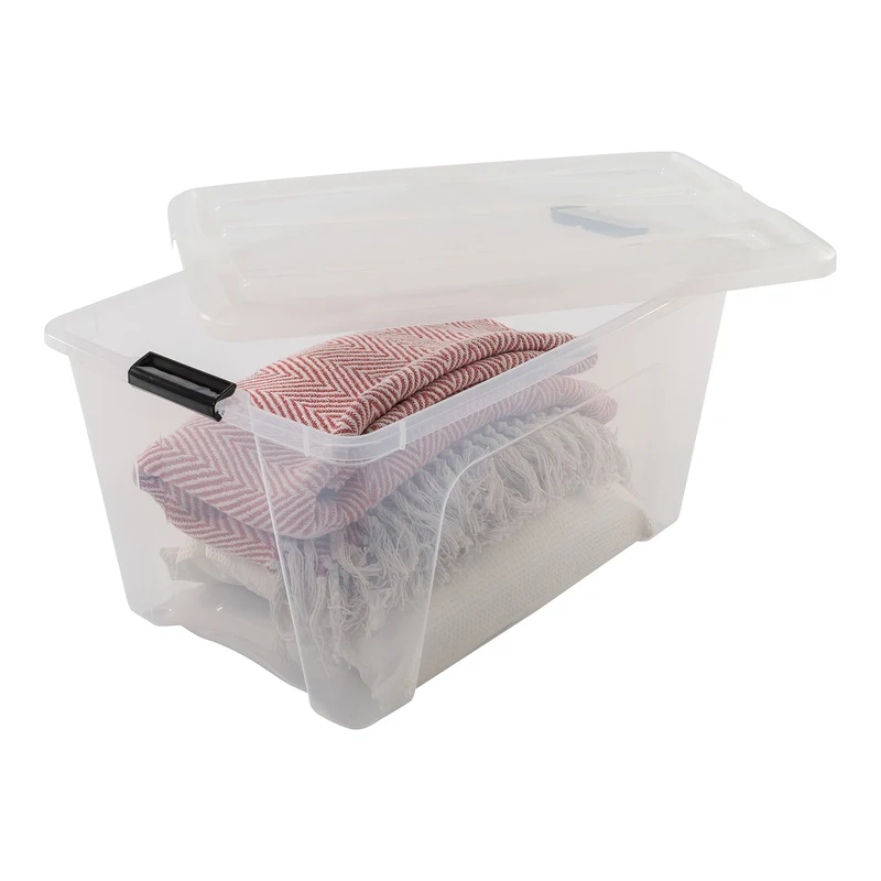 Iris Ohyama NTB-45 Aufbewahrungsboxen – 45L Transparent 6er-Set