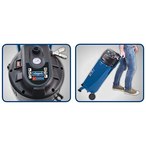 Scheppach HC51V Kompressor 50L ölfrei vertikal mit Druckluft-Set