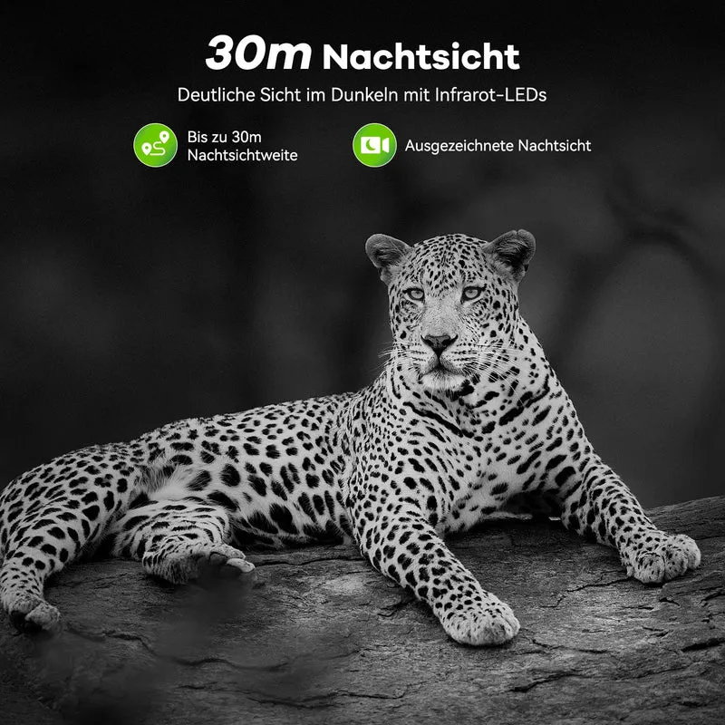 DEATTI Wildkamera 4K 48MP HD WLAN mit App Steuerung