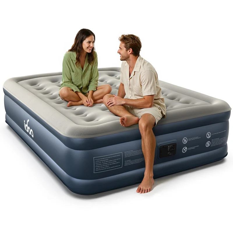 iDOO Luftmatratze Selbstaufblasend 2 Personen - 152x203x46cm