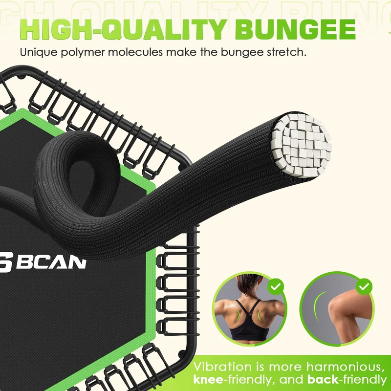 BCAN Fitness Trampolin Erwachsene Ø 122 cm - T-Griff