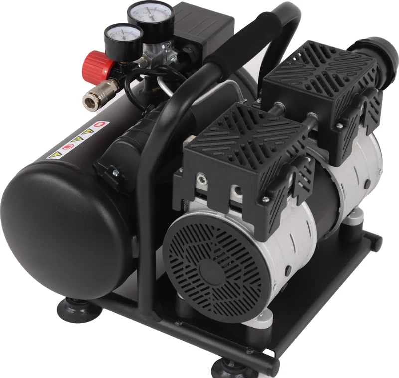 HEMAK HK-SK6+ Flüster-Druckluftkompressor - 6L 8 Bar 1PS