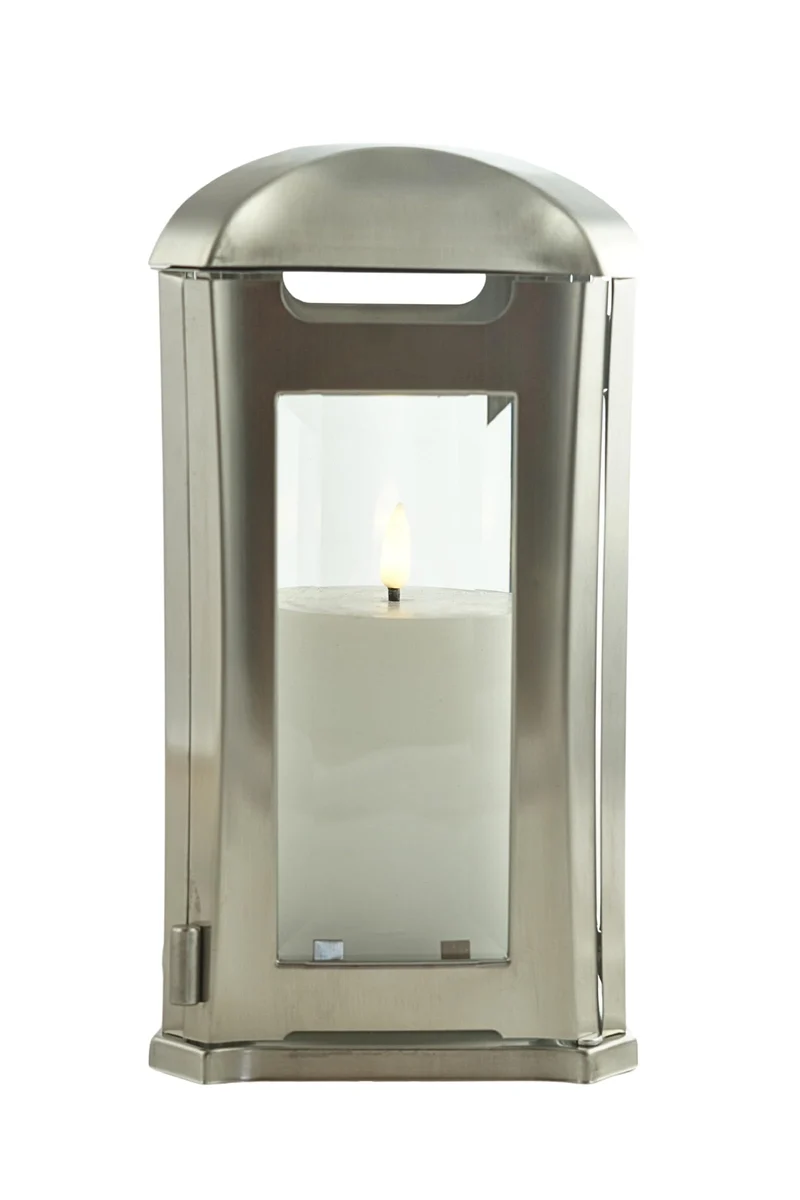 designgrab AEL5 Venezia Edelstahl-Grablampe - Silber