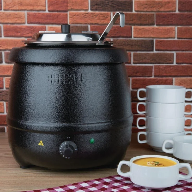 Buffalo Soup Kettle Profi Suppenwärmer - 10 Liter Schwarz