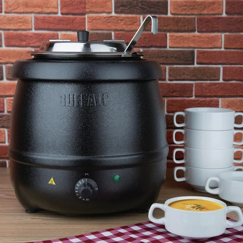 Buffalo Soup Kettle Profi Suppenwärmer - 10 Liter Schwarz