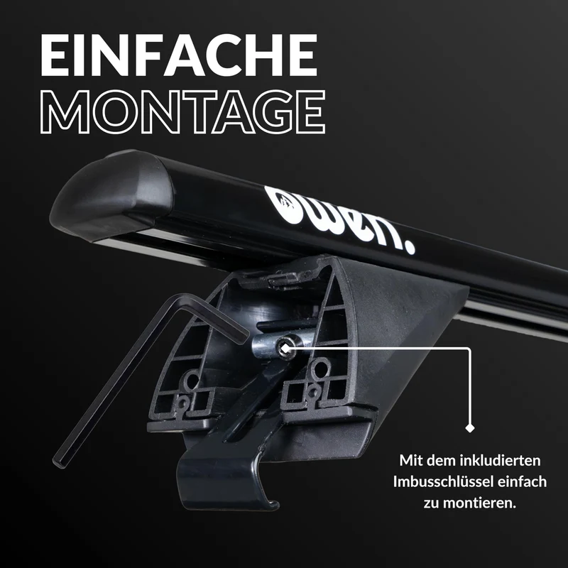 Owen 3.0 Relingträger - Universal 120cm Schwarz