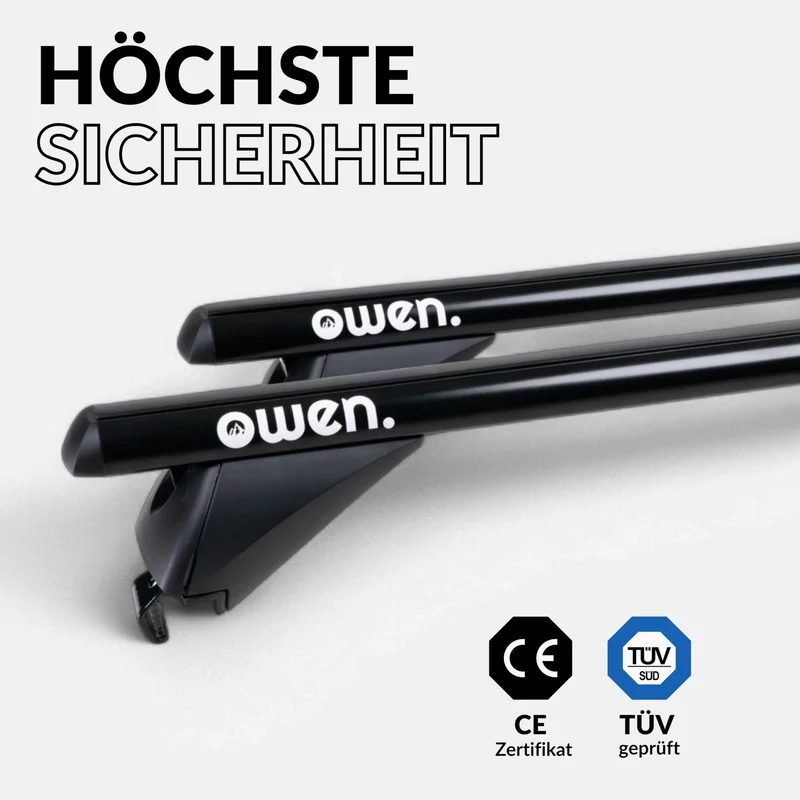 Owen 3.0 Relingträger - Universal 120cm Schwarz