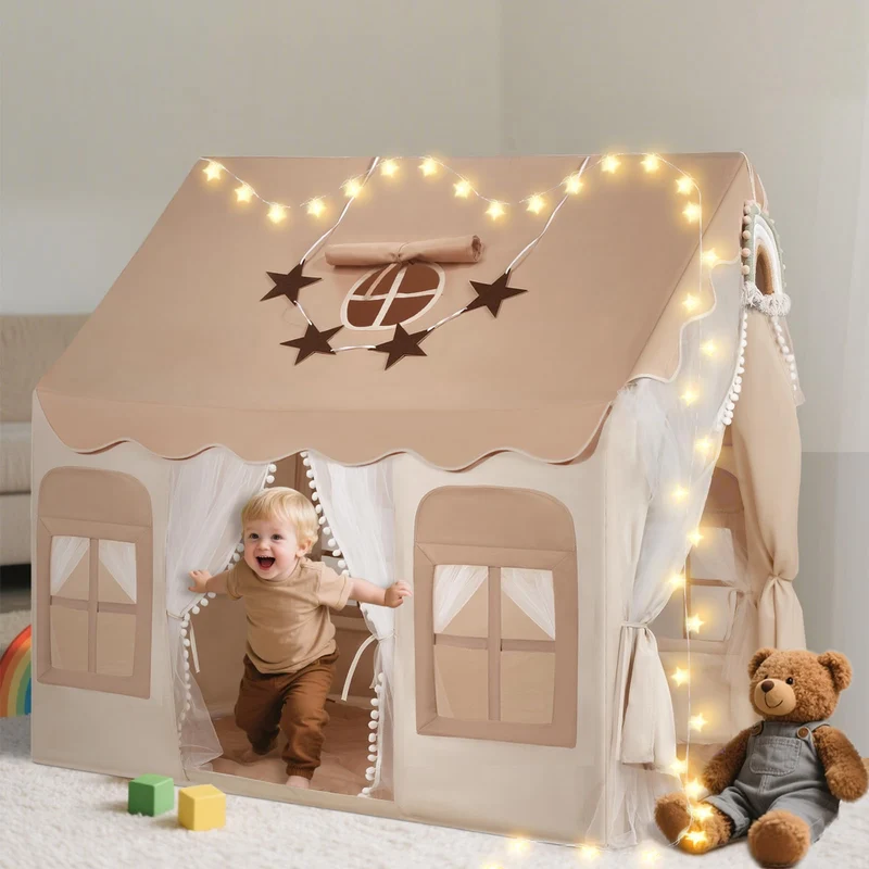 snookids Kinder Tipi Zelt – Indoor Spielhaus Komplettset