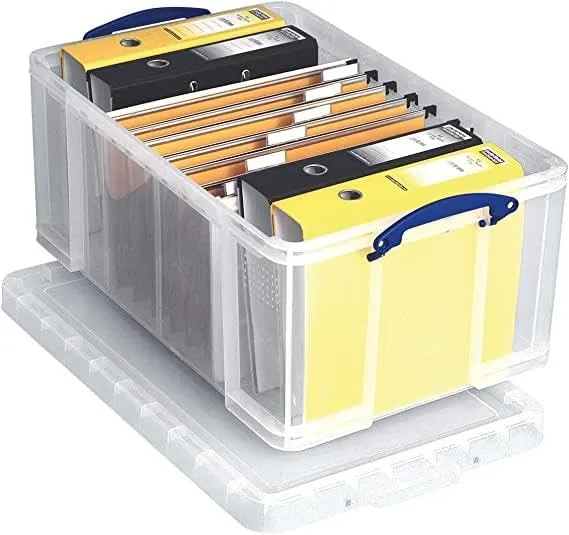 Really Useful Box 64L Aufbewahrungsbox transparent 2er-Pack
