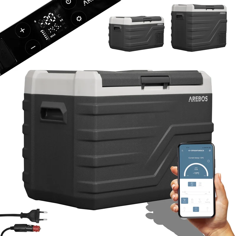 Arebos Kompressor Kühlbox elektrische Gefrierbox - 35 Liter