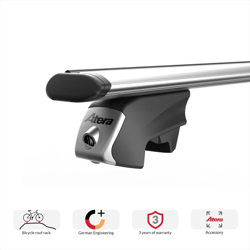 Atera Signo RTD Dachträger - Alu Aero Silber für Dachreling 122cm