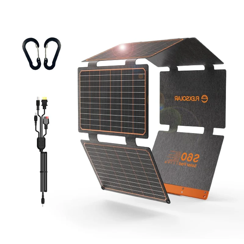 Flexsolar Solarladegerät 60W - Faltbar Wasserdicht IP67